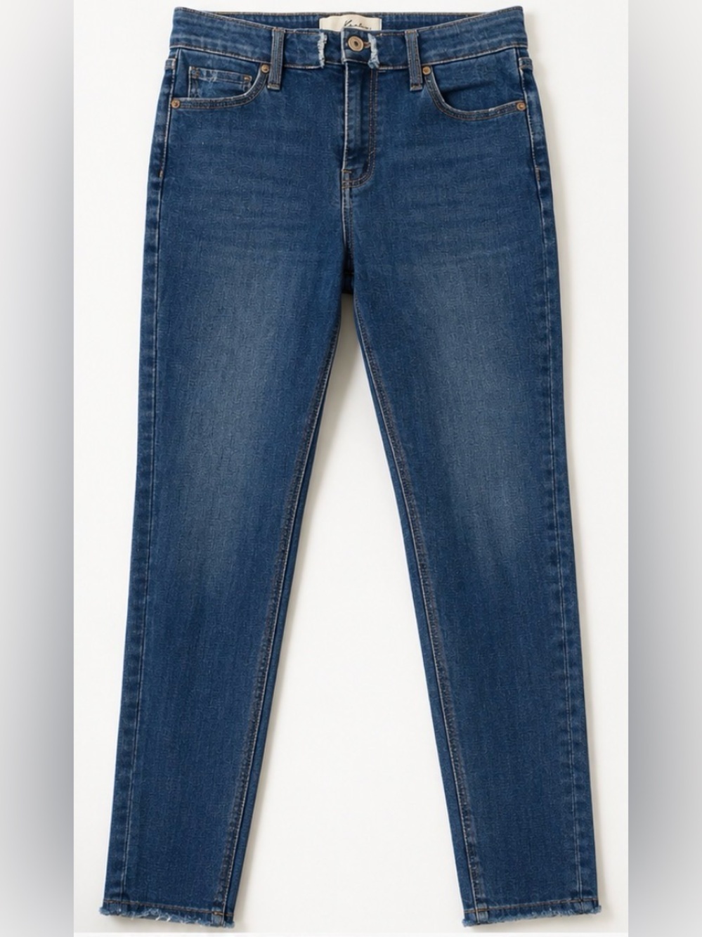 KanCan High Rise Skinny Jeans Raw Hem Stretch Denim Medium Wash Size 29